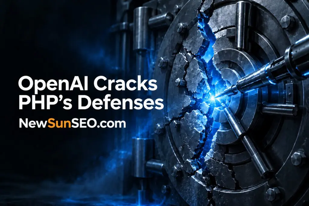 A bank vault door cracking open to reveal PHP vulnerabilities
