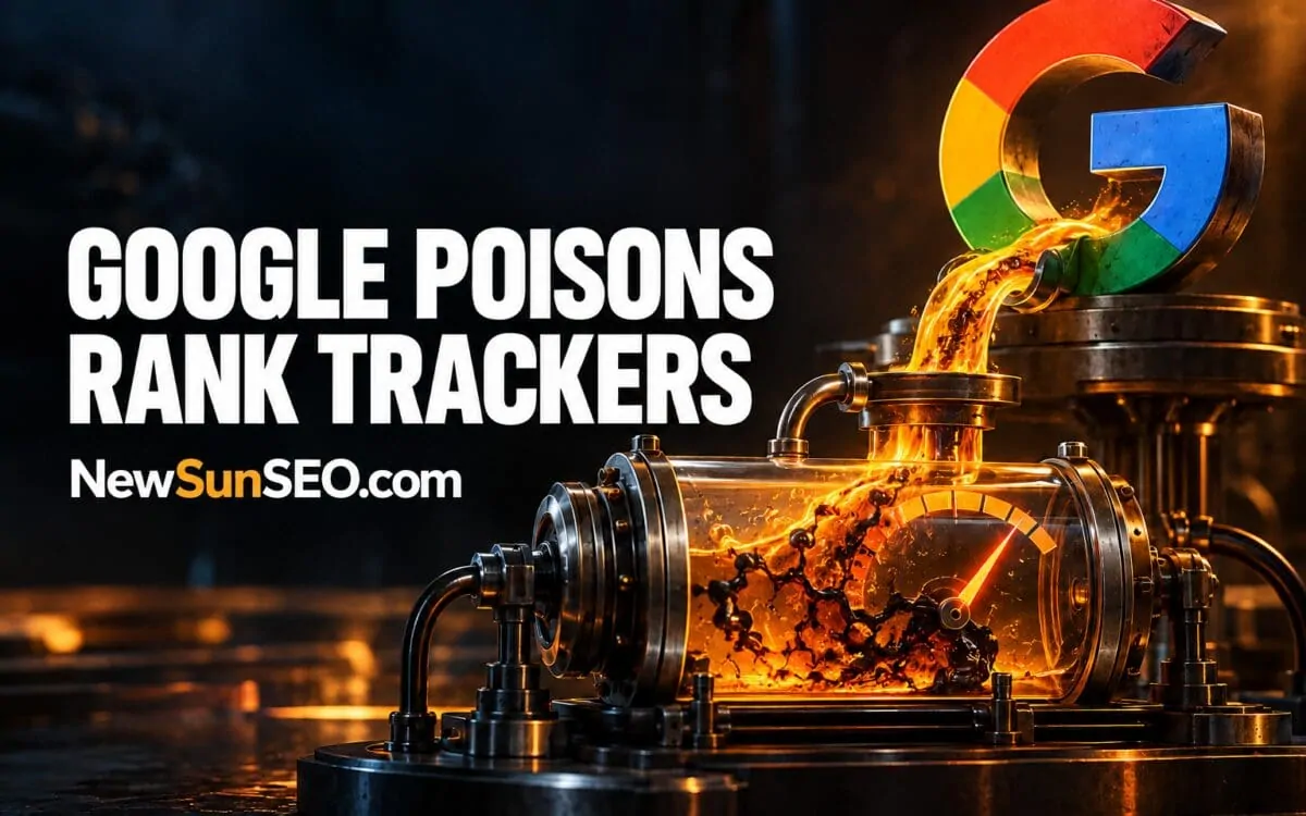 Google pouring glowing molten liquid into an industrial tank illustrating this week search news