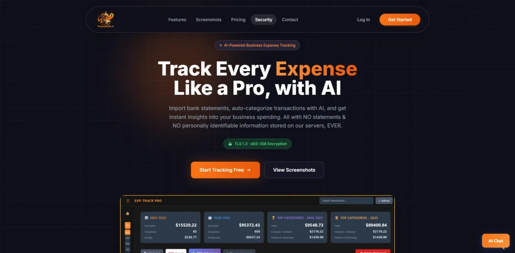 ExpenseTrack expense and invoicing app built by NewSunSEO