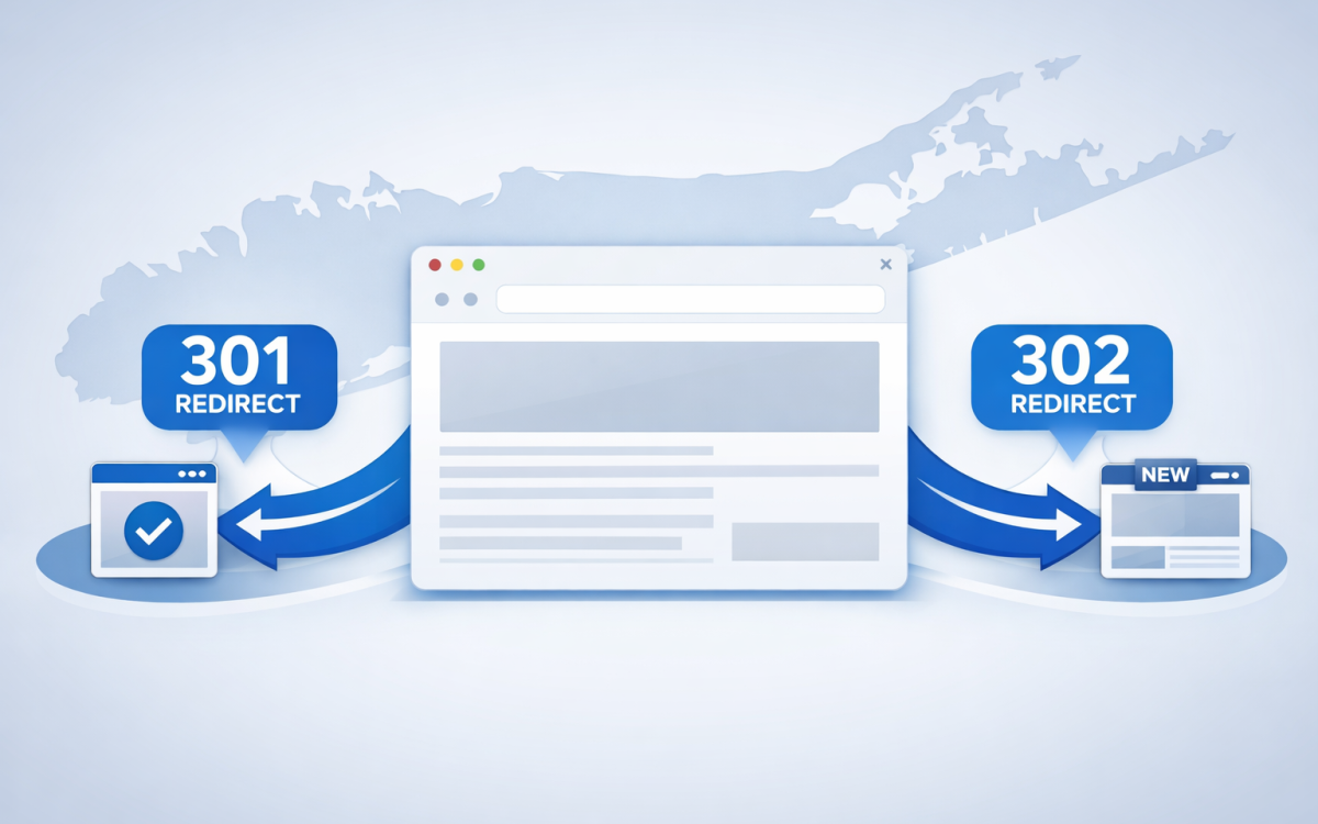 301 and 302 redirect pathways routing URLs to new destinations