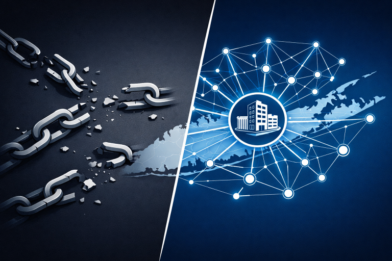Illustration comparing manufactured link building with earned editorial links for Long Island SEO strategy