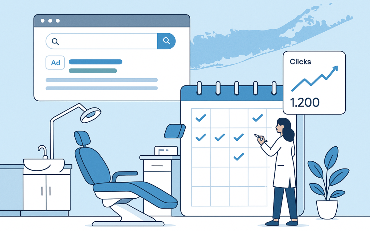 Google Ads PPC dental practice Long Island