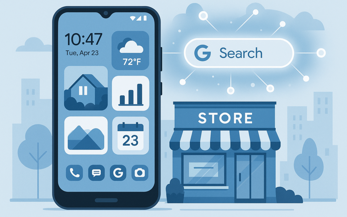 Google IO 2026 AI tools local business SEO Android widgets