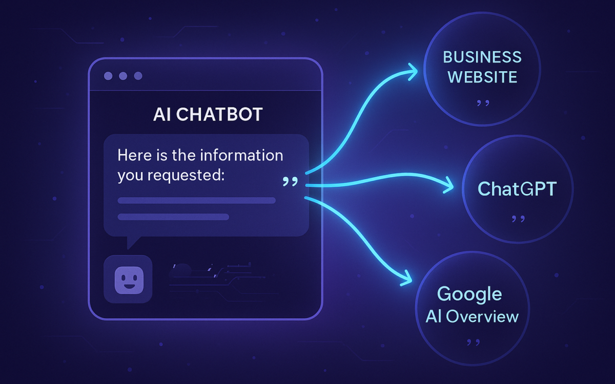 Business cited by ChatGPT Perplexity AI Overviews