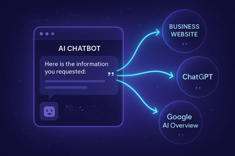 Business cited by ChatGPT Perplexity AI Overviews