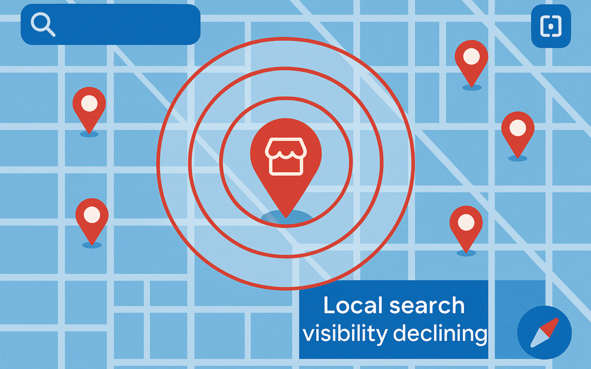 Local SEO visibility radius shrinking 2026
